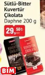 DAPHNE SÜTLÜ-BİTTER KUVERTÜR ÇİKOLATA DAPHNE SÜTLÜ-BİTTER KUVERTÜR ÇİKOLATA